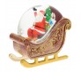 Slitta con Babbo Natale a batteria con glitter nell'acqua